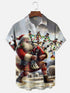 Men's Christmas Funny Graphic Short Sleeve Hawaiian Shirt